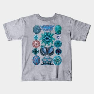 Ernst Haeckel Ascidiae Sea Squirts Blue Kids T-Shirt